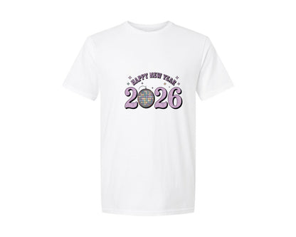 brand:Generic|color:White|Happy New Year 2026 New Years 2 Graphic T-Shirt