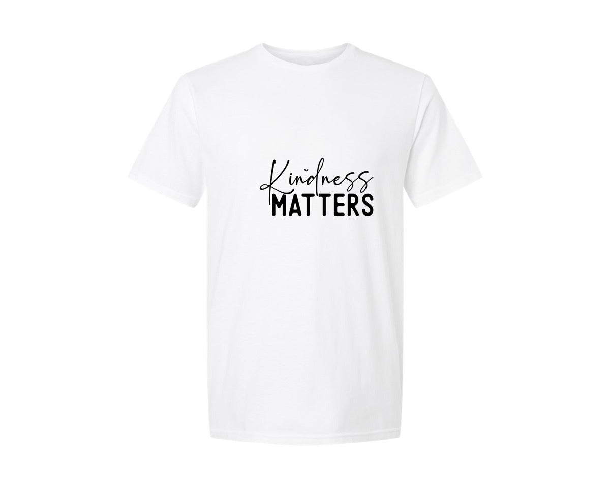 brand:Generic|color:White|Kindness Matters Sarcastic Sassy Graphic T-Shirt