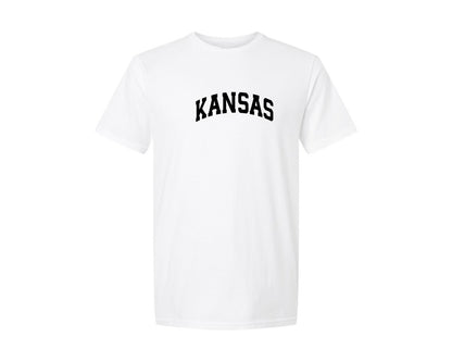 brand:Generic|color:White|Kansas Usa City State Shirt Graphic T-Shirt