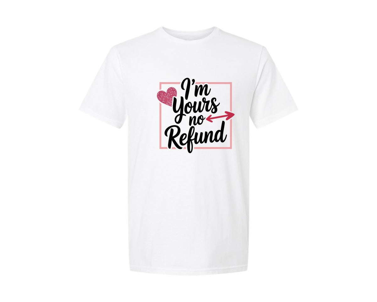 brand:Generic|color:White|Funny Valentine Love Quote Graphic T-Shirt