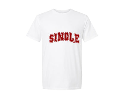 brand:Generic|color:White|Single Varsity Valentine Graphic T-Shirt
