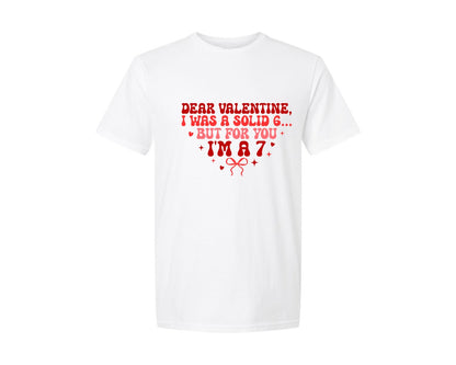 brand:Generic|color:White|Six Seven Valentine Day Trendy Graphic T-Shirt