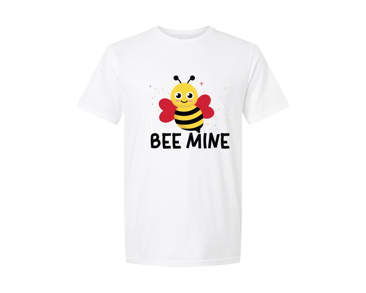 brand:Generic|color:White|Baby Onesievalentine Shirtbee Mine Graphic T-Shirt