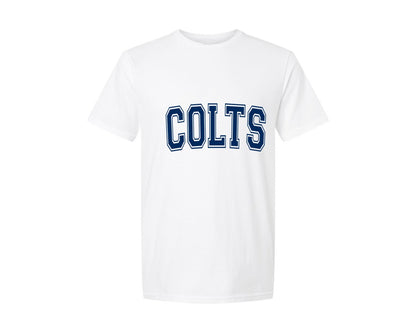 brand:Generic|color:White|Colts Football Team Graphic T-Shirt