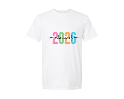 brand:Generic|color:White|Class Of 2026 Senior 2026 Graduation Graphic T-Shirt