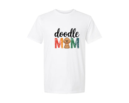 brand:Generic|color:White|Doodle Mom Dog Mama Graphic T-Shirt