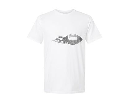 brand:Generic|color:White|Football Rhinestone 3 Graphic T-Shirt