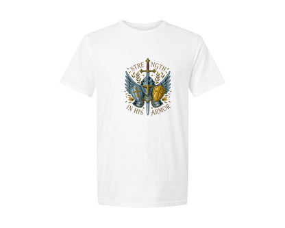 brand:Generic|color:White|Armor Of God Shirt Design Graphic T-Shirt