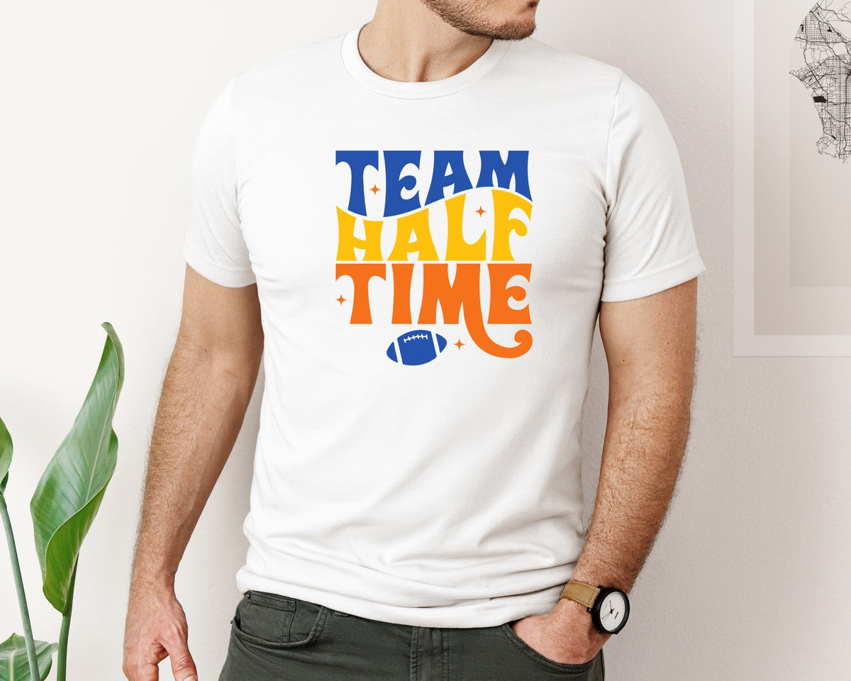 brand:Bella Canvas|color:White|Super Bowl Graphic T-Shirt