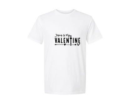 brand:Generic|color:White|Jesus Is My Valentine Jesus Graphic T-Shirt