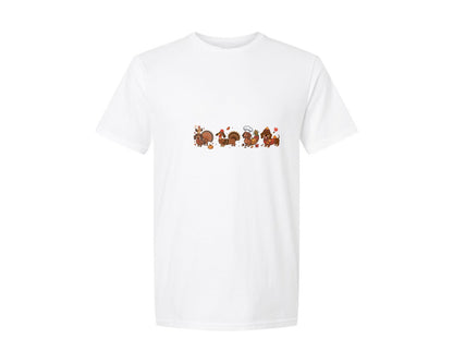 brand:Generic|color:White|Thanksgiving Dachshund Dog Lover Graphic T-Shirt