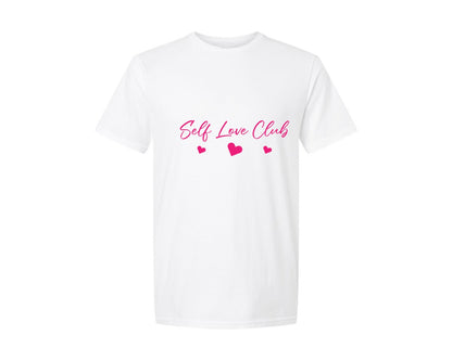 brand:Generic|color:White|Self Love Club T Shirt Design Graphic T-Shirt