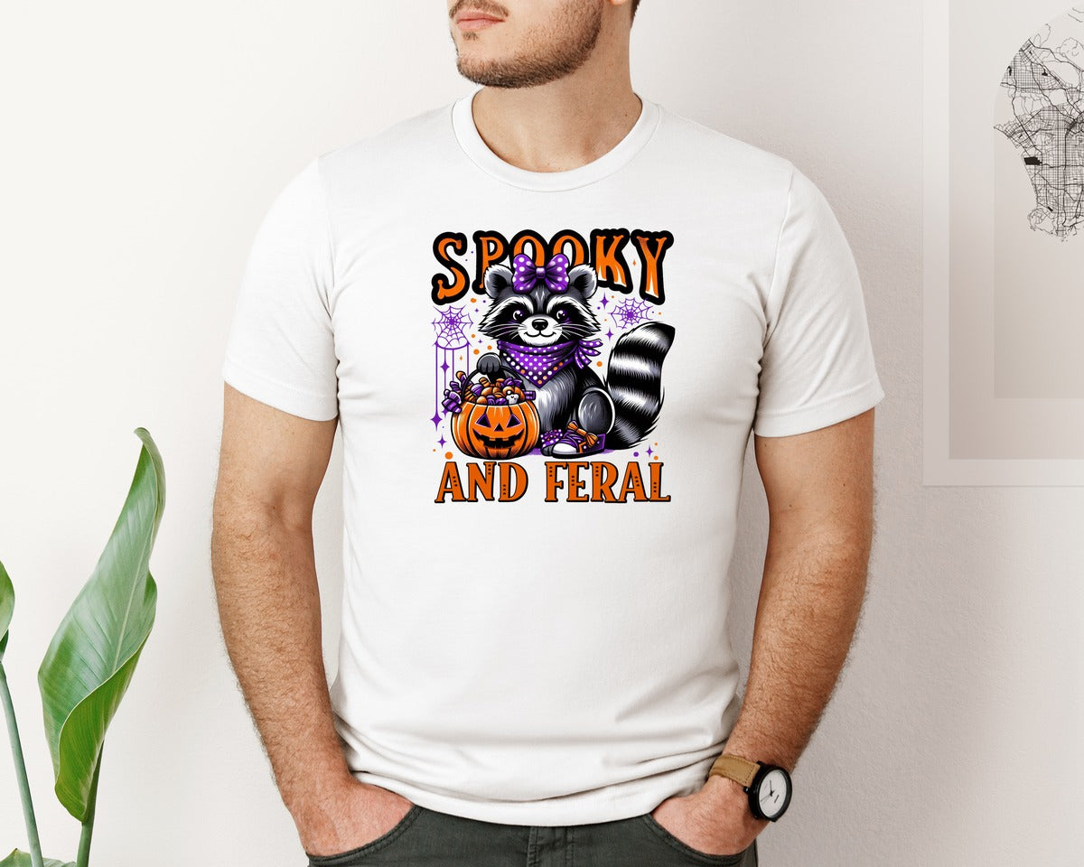brand:Bella Canvas|color:White|Halloween Spooky Season Graphic T-Shirt