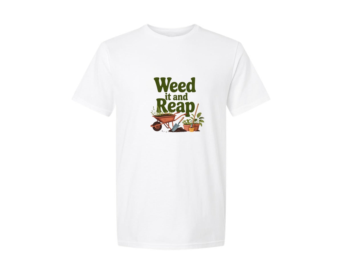 brand:Generic|color:White|Cute Garden Tools And Plants T Shirt Graphic T-Shirt