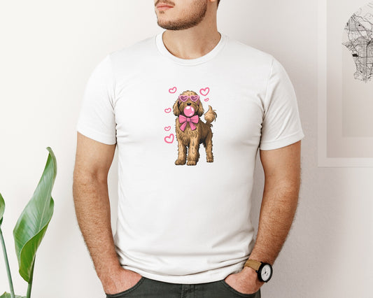 Bubblegum Dog Valentine 2 Graphic T-Shirt