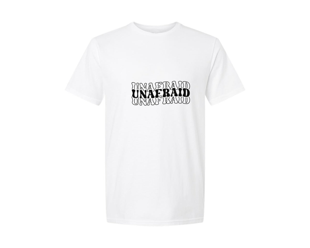 brand:Generic|color:White|Faith Over Fear Sleeve Design Graphic T-Shirt