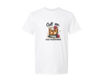 brand:Generic|color:White|Call Me Old Fashioned Retro Whiskey 2 Graphic T-Shirt