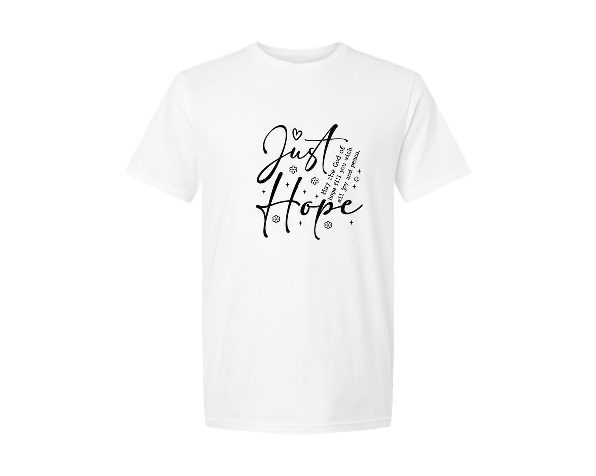 brand:Generic|color:White|Just Hope Christian Religious 2 Graphic T-Shirt