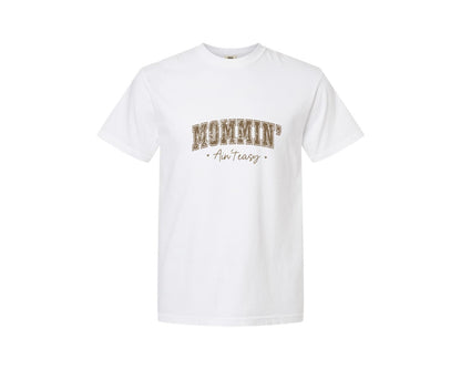 brand:Comfort Colors|color:White|Mothers Day Mommin Aint Easy 3 Graphic T-Shirt
