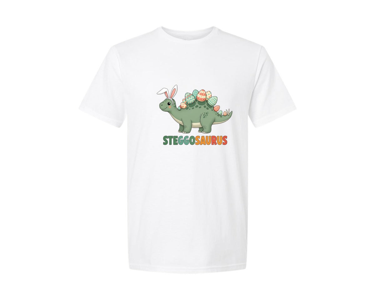 brand:Generic|color:White|Easter Dinosaur Graphic T-Shirt