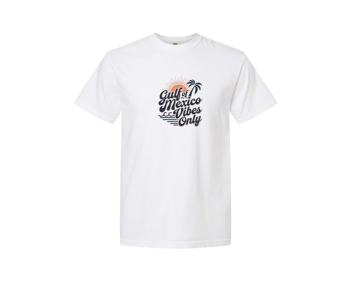 brand:Comfort Colors|color:White|Gulf Of Mexico Vibes Only 4 Graphic T-Shirt