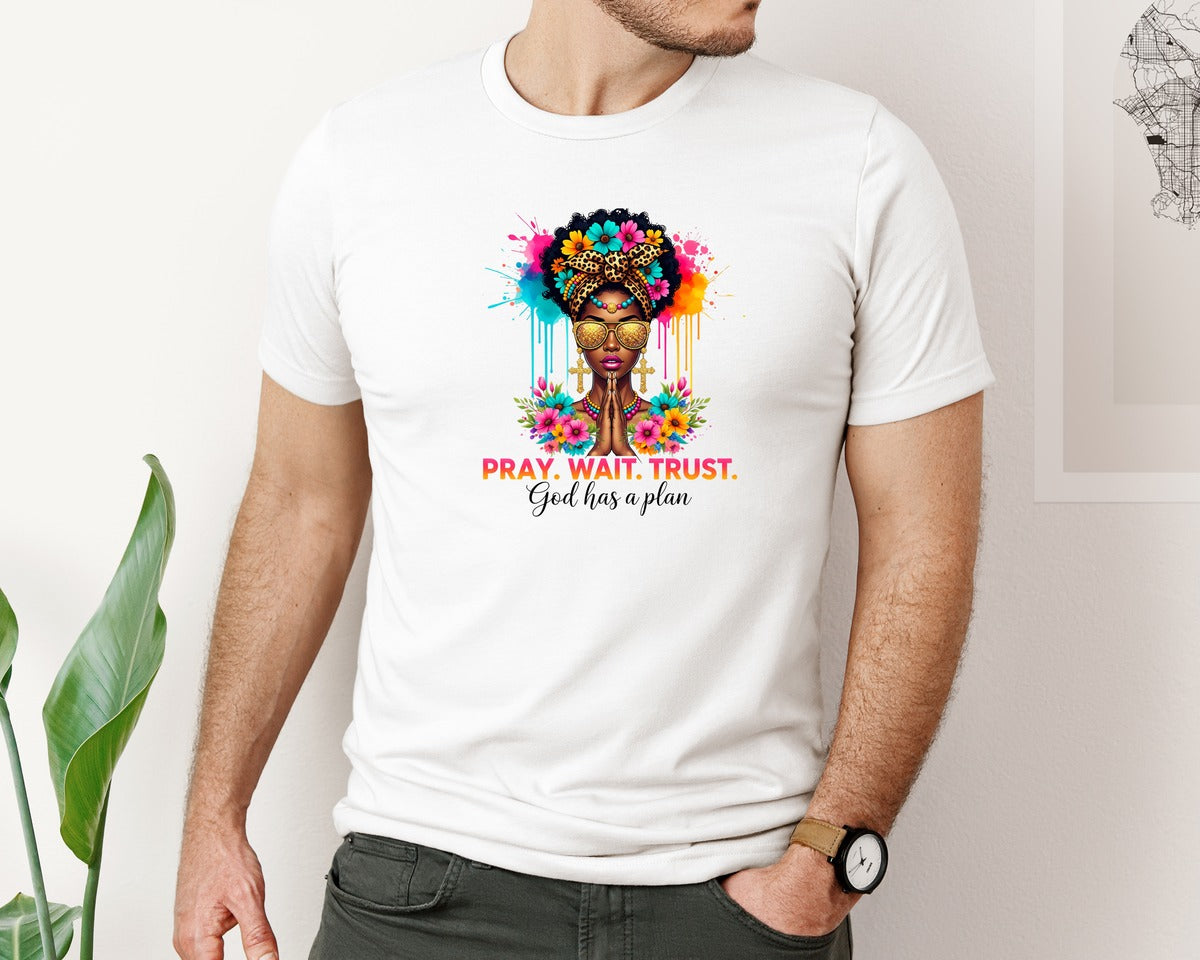 brand:Bella Canvas|color:White|Christian Black Woman Christian Graphic T-Shirt