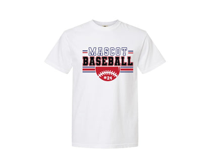 brand:Comfort Colors|color:White|Baseball Shirt Baseball Team Graphic T-Shirt