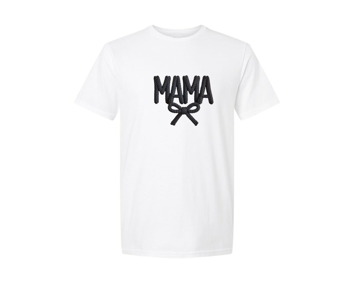 brand:Generic|color:White|Coquette Mama Latch Hook Yarn Faux 6 Graphic T-Shirt