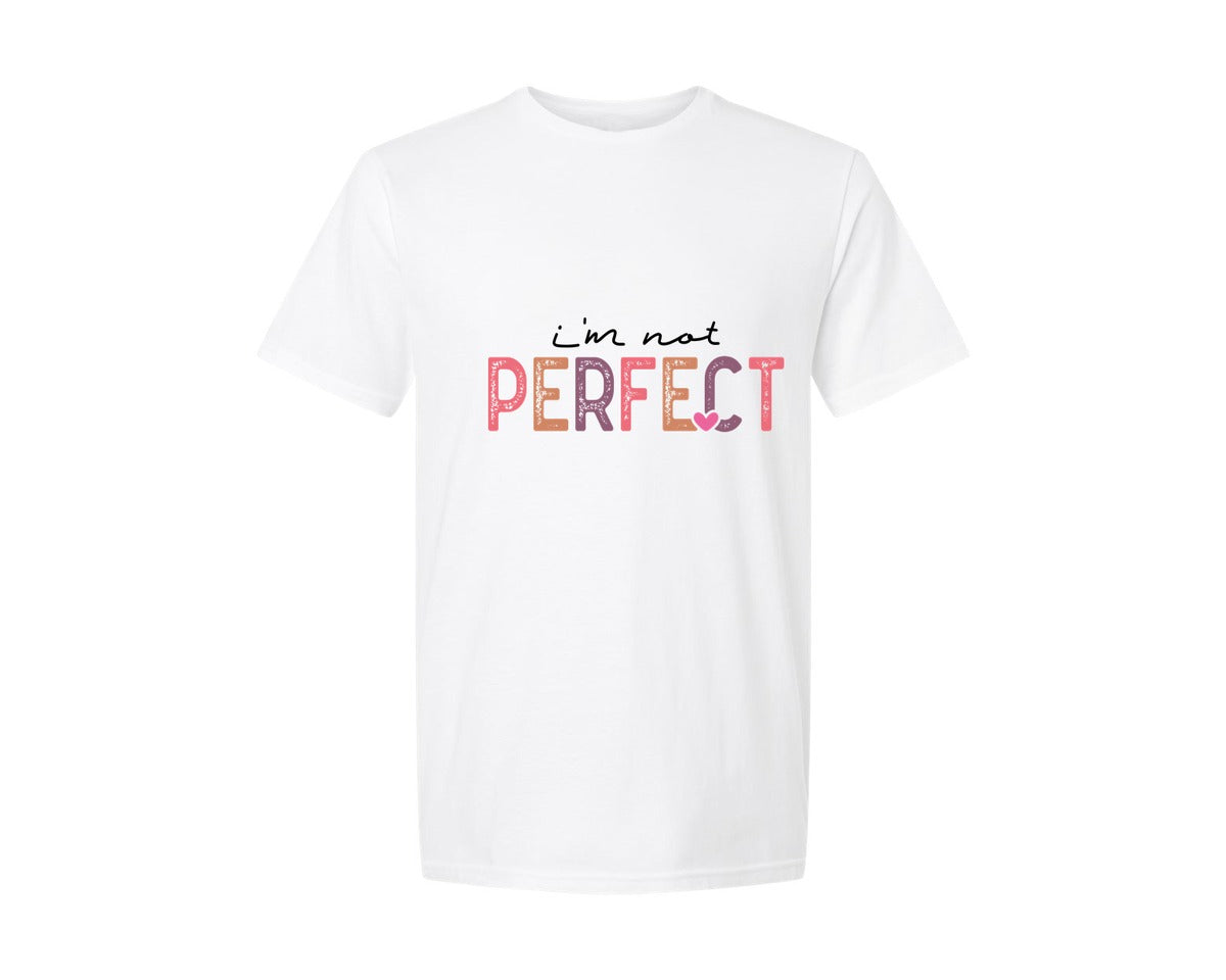 brand:Generic|color:White|Im Not Perfect Im Limited Edition 3 Graphic T-Shirt