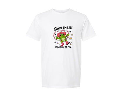 brand:Generic|color:White|Funny Frog Cowgirl Western Art Graphic T-Shirt