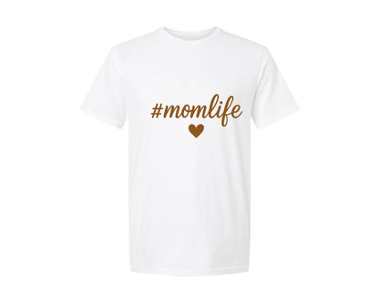 brand:Generic|color:White|Mom Life Mothers Day Graphic T-Shirt