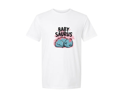 brand:Generic|color:White|Baby Saurus Design Graphic T-Shirt