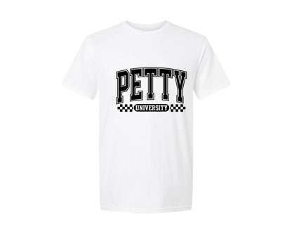 brand:Generic|color:White|Petty University Unbothered 2 Graphic T-Shirt