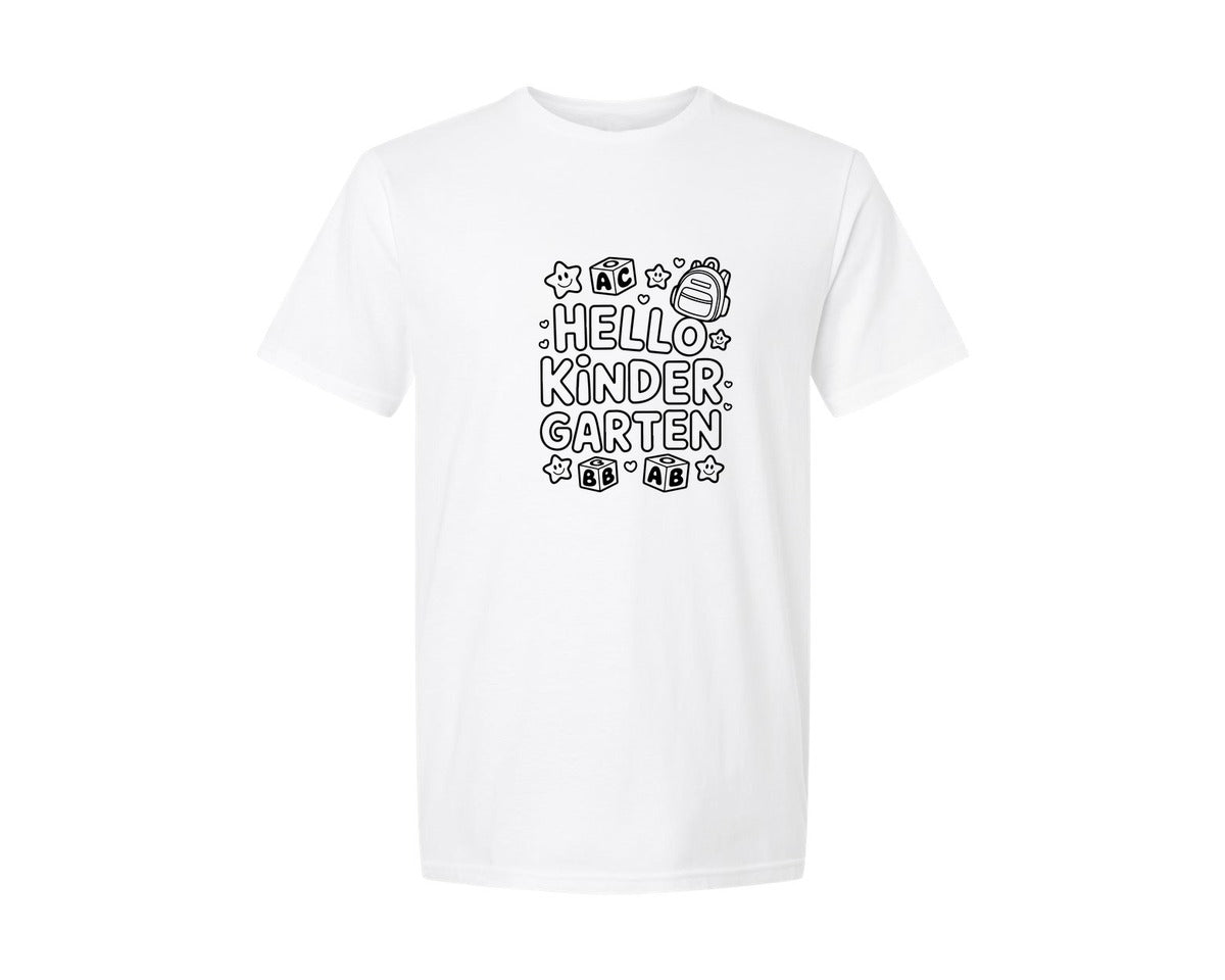 brand:Generic|color:White|Back To School 317 Graphic T-Shirt