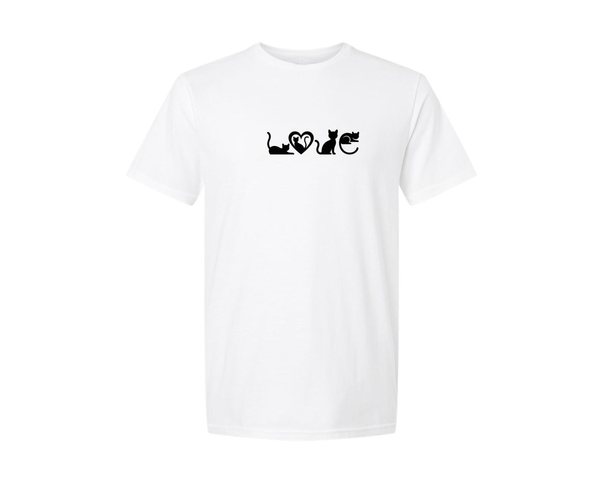 brand:Generic|color:White|Love Heart Romantic Love Graphic T-Shirt