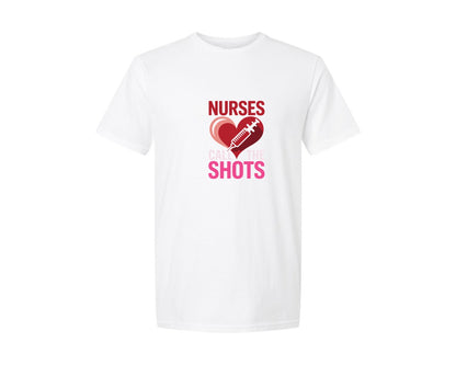 brand:Generic|color:White|Nurses Call The Shots T Shirt Design 17 Graphic T-Shirt