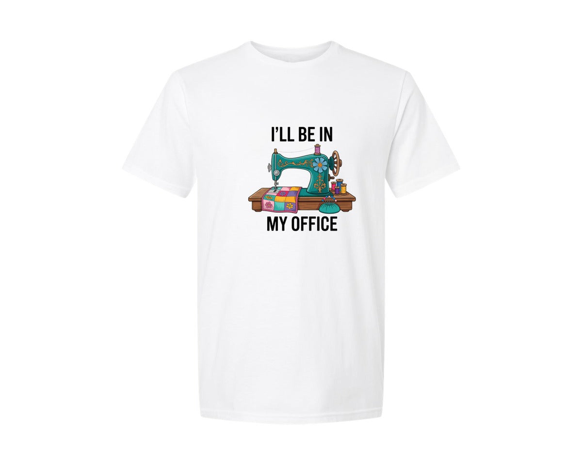 brand:Generic|color:White|Craft Room Office Graphic T-Shirt