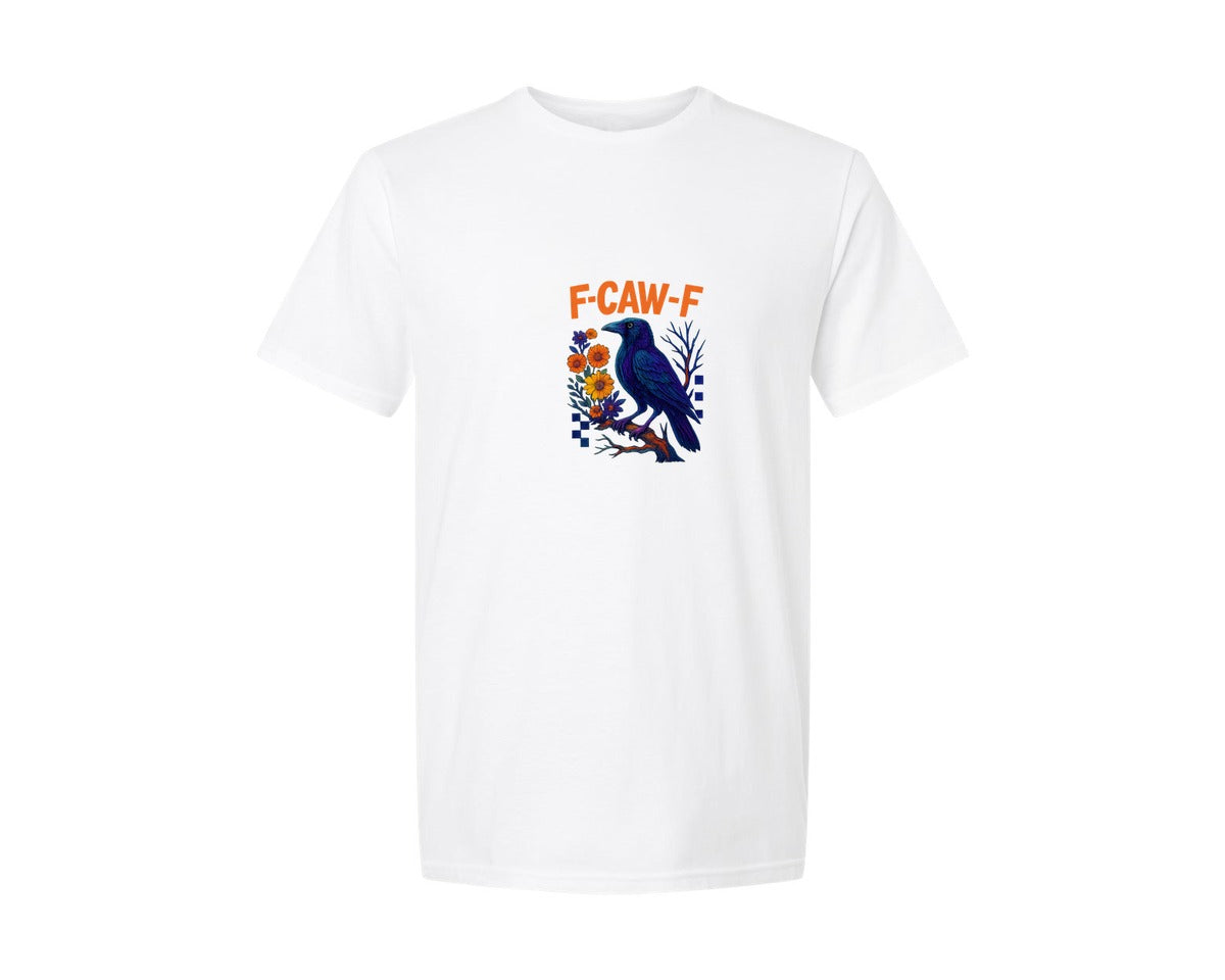 brand:Generic|color:White|F Caw F Graphic T-Shirt