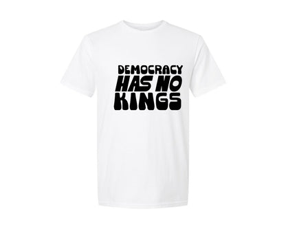 brand:Generic|color:White|Democracy Has No Kings Graphic T-Shirt