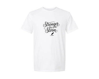 brand:Generic|color:White|Stronger Than The Storm Inspirational 6 Graphic T-Shirt