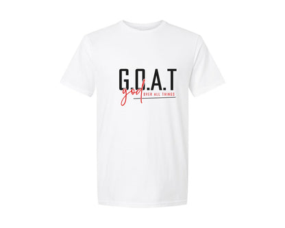 brand:Generic|color:White|God Over All Things Shirt Design Graphic T-Shirt