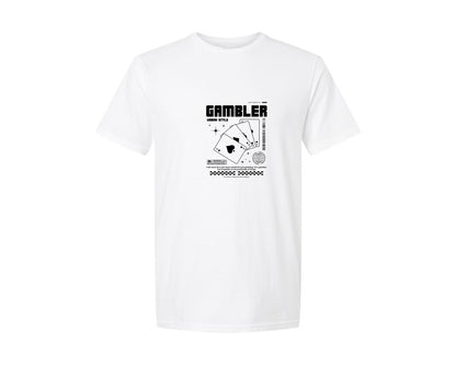 brand:Generic|color:White|Poker Card Urban Streetwear Design Graphic T-Shirt