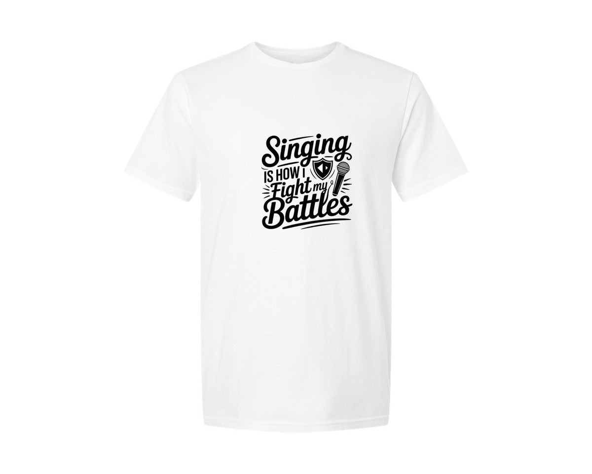 brand:Generic|color:White|Worship Singer Graphic T-Shirt