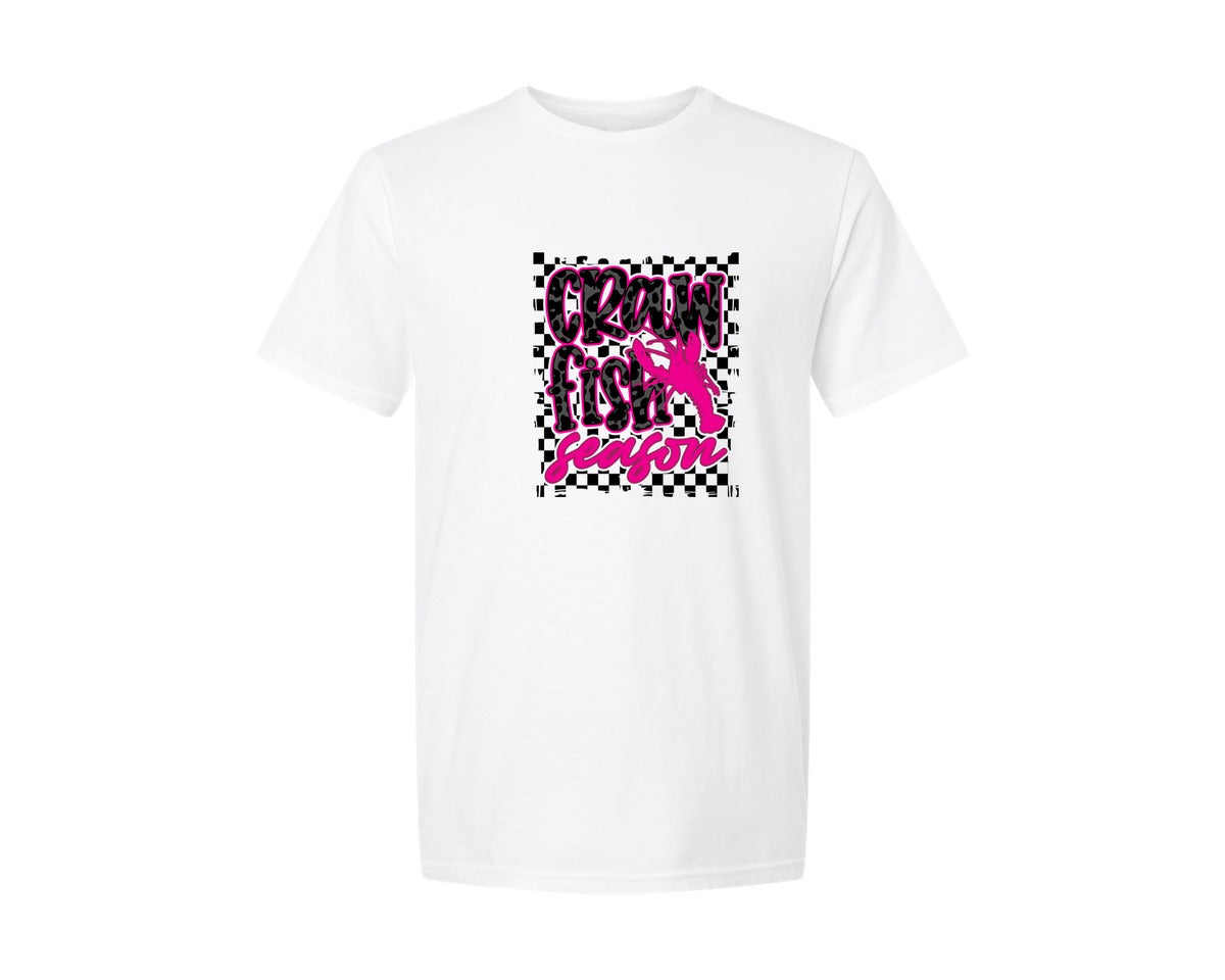 brand:Generic|color:White|Crawfish Pngcrawfish Design Graphic T-Shirt