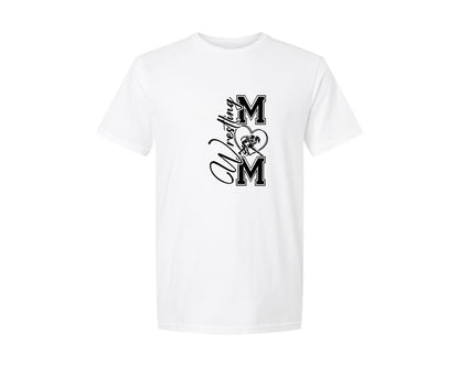 brand:Generic|color:White|Wrestling Mom Shirt Design Graphic T-Shirt