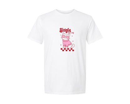 brand:Generic|color:White|Anti Valentines Day Single Graphic T-Shirt