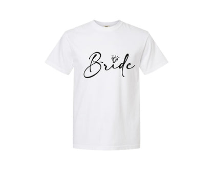 brand:Comfort Colors|color:White|Bride Wedding Bridal Party 2 Graphic T-Shirt