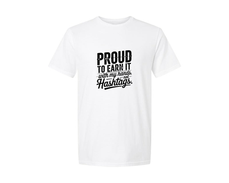 brand:Generic|color:White|Blue Collar Graphic T-Shirt