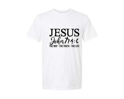 brand:Generic|color:White|Jesus Bible Verse Svgscripture 3 Graphic T-Shirt