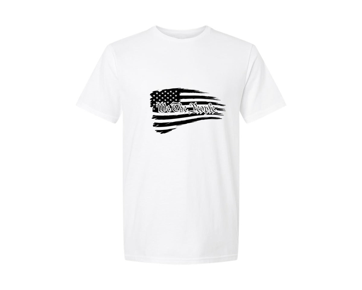 brand:Generic|color:White|We The People 18 Graphic T-Shirt